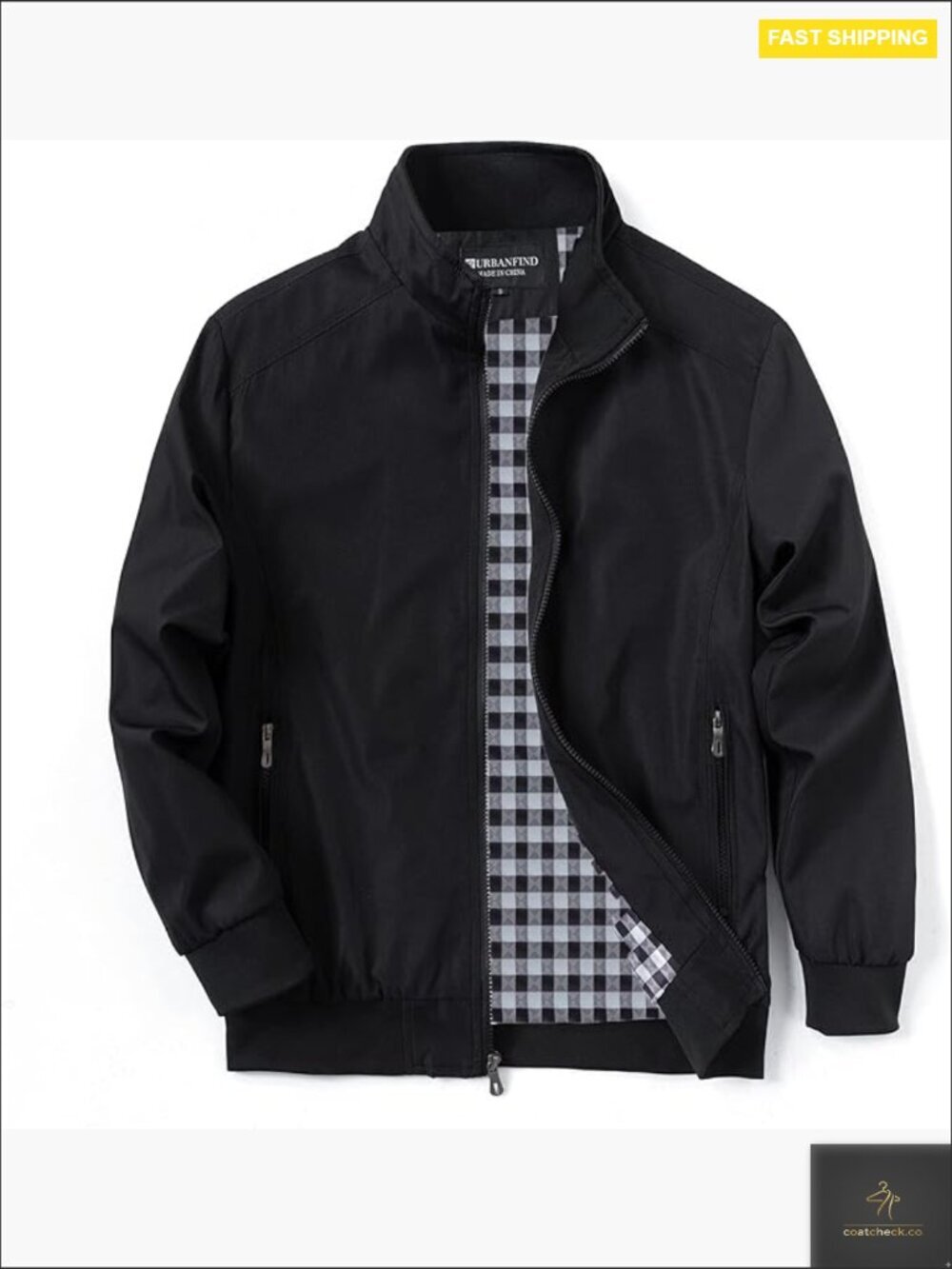 Men's Sports Shell Jacket Lightweight Windbreaker Outdoor Recreation Coat with
